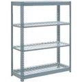 Global Equipment Heavy Duty Shelving 48"W x 18"D x 60"H With 4 Shelves - Wire Deck - Gray 717202
